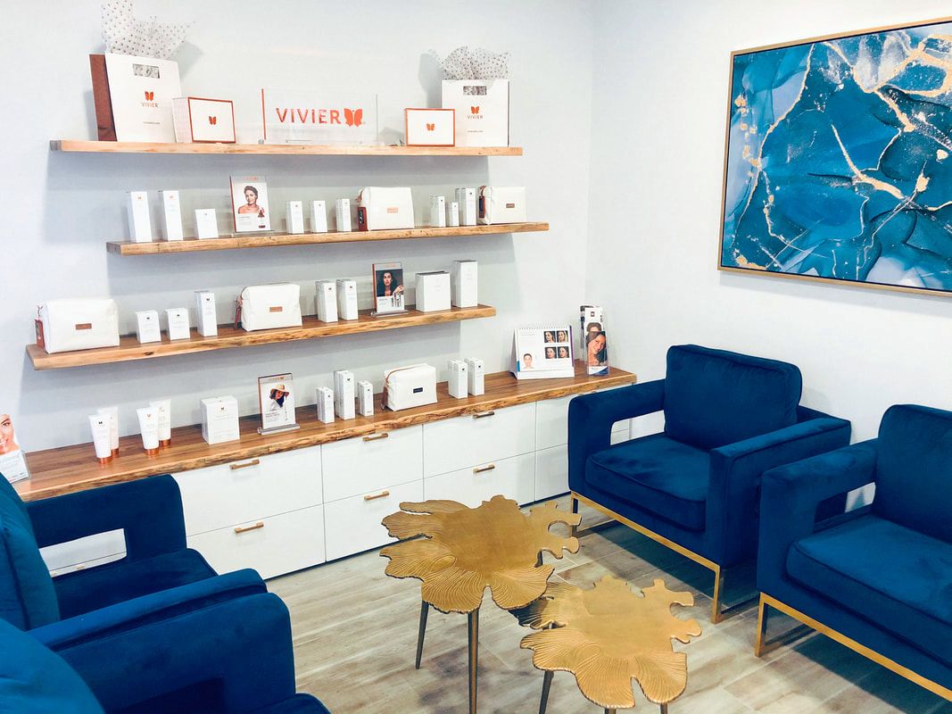 Westboro Plastic Surgery clinic interior with Vivier skincare products